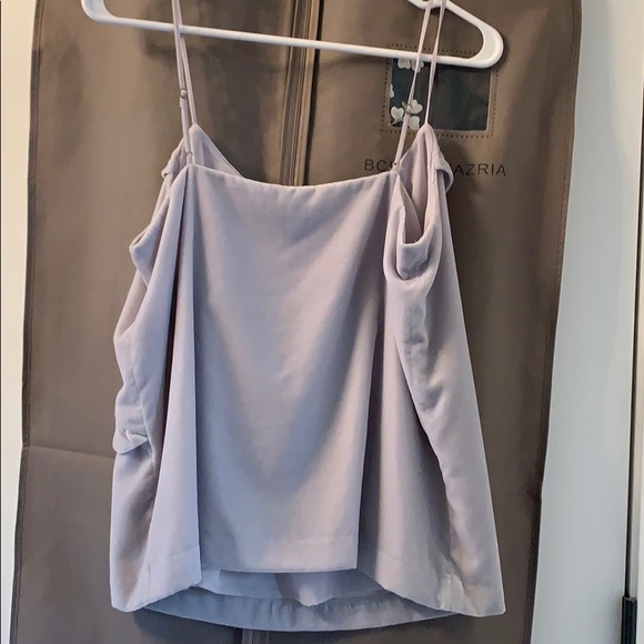 J. Crew faux velvet top Sz. 4 gray camisole - Picture 3 of 4